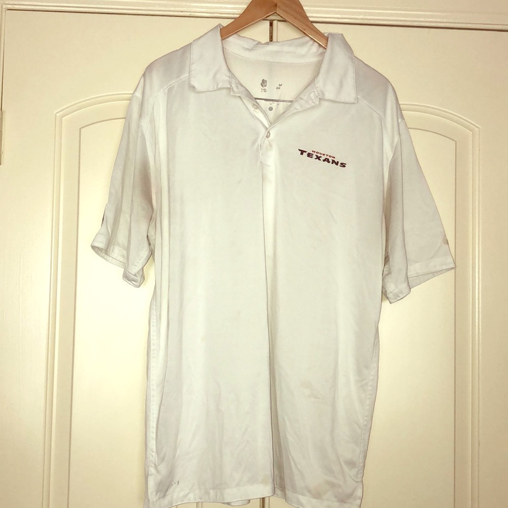 Nike NFL Houston Texans golf polo; size L